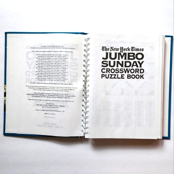 New York Times Crossword Puzzle Books Set of 2 - Picture 4 of 8